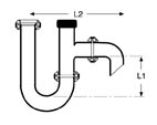 Glass Condensate Traps - "S Trap" Vertical Inlet / Horizontal Outlet