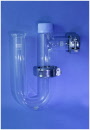 Glass Condensate Traps - P Trap - Vertical Inlet / Horizontal Outlet