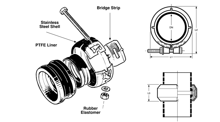 Glass Condensate Trap Couplings Glass Condensate Trap Couplings