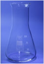 Wide Neck Conical Flasks, Erlenmeyer, Borosilicate Glass - SGL Scientific Glass Laboratories