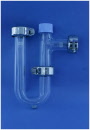 Glass Condensate Traps - "P Trap" - Vertical Inlet / Horizontal Outlet