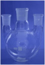 Flasks, Round Bottom, Three Necks, Parallel Side Necks - SGL Scientific Glass Laboratories
